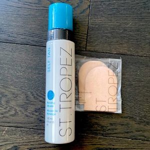 St Tropez Self Tan Bronzing Mousse - New, Sealed. C/W 2 Tan Applicator Mitt Face